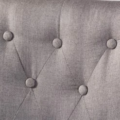 Baxton Studio Gardner 5-PC Dark Brown Finished Grey Upholstered Dining Set 7 Baxton Studio Gardner 5-PC Dark Brown Finished Grey Upholstered Dining Set -Zoro Tools Shop Wholesale20Interiors20Inc Andrewxx205xx20PCxx20Diningxx20Setxx10xx20ButtonsxxGreyxx20Fabricxx2