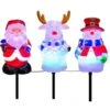 SnowmanSantaMoose Stake Set