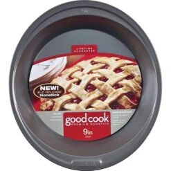 0 Pie Pan, 9 In Dia, 1312 In OAL, Steel, NonStick Yes, Dishwasher Safe No
