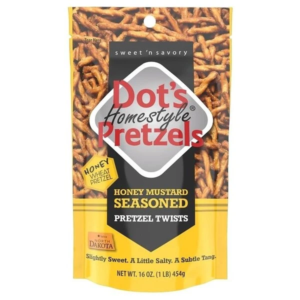 7002 DP Mustard Pretzel Twists, Honey Flavor, 16 Oz 1 7002 DP Mustard Pretzel Twists, Honey Flavor, 16 Oz