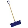 Snow Shovel, 42 In Wood D-Grip Handle, Poly Blade Material, 22 1/4 In Blade Width