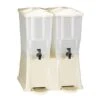 Twin Beverage Dispenser, Almond, 3 Gal.