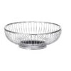 Chalet Rnd Basket, Chrme Pltd, 9.6"X3.25"