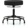Desk Stool, Fabric, RT, Glides, Blk