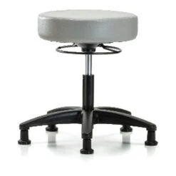 Desk Stool, Vinyl, Glides, Dov
