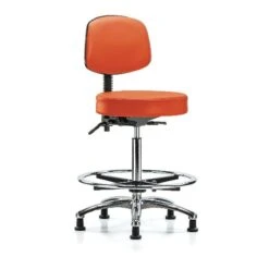 Ben Stool, Hi, Vin, Bk, Chrome, CF, Gld, Orange