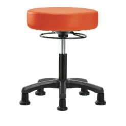 Desk Mini-Stools, Vinyl, Glides, Org