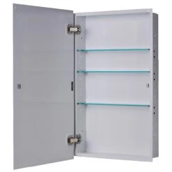 13" X 36" Euroline Flush Mounted Polished Edge Medicine Cabinet
