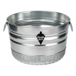 Utility Tub, 9-1/3 Gal. Gal., Silver