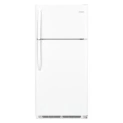 FRIGIDAIRE Refrigerator And Freezer, 18 Cu. Ft., Wht