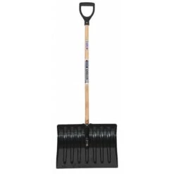 Snow Shovel, 18"x13.5" Poly, 44" WH