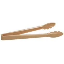 Tong, Beige, 9 In. L, Plastic
