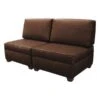 60" X 30" Sofa With Storage, Brown