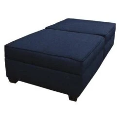 36" X 72" Twin Bed/Bench With Storage, Ocean Blue