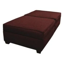 36" X 72" Twin Bed/Bench With Storage, Brick Red