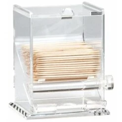 Toothpick Dispenser, 3-1/4"W X 4"H, Clear