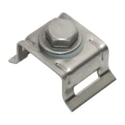 Galvanized Steel Single Bolt 3/4" Flared Leg Bracket, PK25