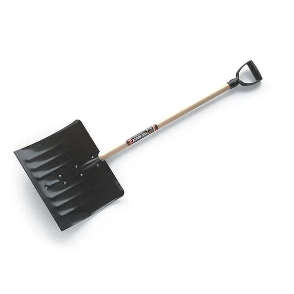True Temper Snow Shovel, 42 In Wood D-Grip Handle, Steel Blade Material, 24 In Blade Width 3 True Temper Snow Shovel, 42 In Wood D-Grip Handle, Steel Blade Material, 24 In Blade Width - Image 3