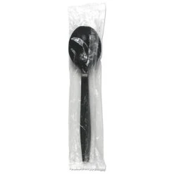 Soup Spoon, Black, Heavy, PK1000