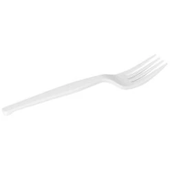 Dixie Medium Duty Fork, White, PK1000