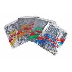 Cushion Foil Printed Hamburger Bags, 6 X 5/8 X 6 1/2", PK 1000