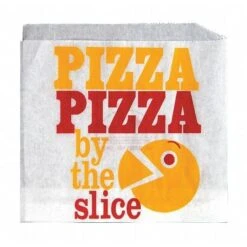 White Grease Resistant Double Opening Pizza Slice Bags, 7 X 6 1/2", PK1000