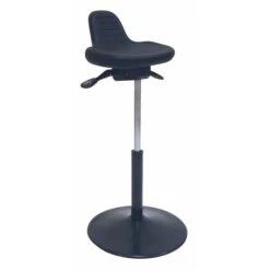 Sit Stand Stool, W/Round Steel Base