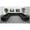 13 Pcs. Living Room Set, 141" X 27-1/4", Upholstery Color: Black