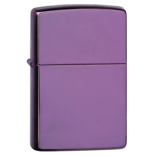 Zippo High Polish Purple Pocket Lighter 1 Zippo High Polish Purple Pocket Lighter