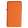 Zippo Slim Orange Matte Pocket Lighter