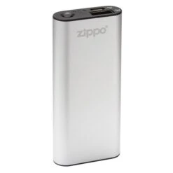 Zippo HeatBank® 3 Hour USB Rechargeable Hand Warmer, 2 Settings, Silver