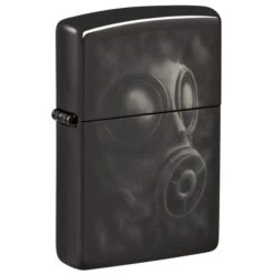 Zippo Gas Mask Design High Polish Black Pocket Lighter